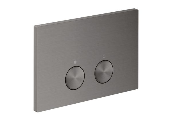 Кнопка смыва Hansgrohe Axor для Geberit Sigma двойной смыв металл матовый черный хром 42530340