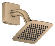 Верхний душ Hansgrohe Axor Citterio C 1jet EcoSmart 120х120 мм с кронштейном матовая бронза 28810140