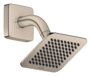 Верхній душ Hansgrohe Axor Citterio C 1jet EcoSmart 120х120 мм з кронштейном матовий нікель 28810820