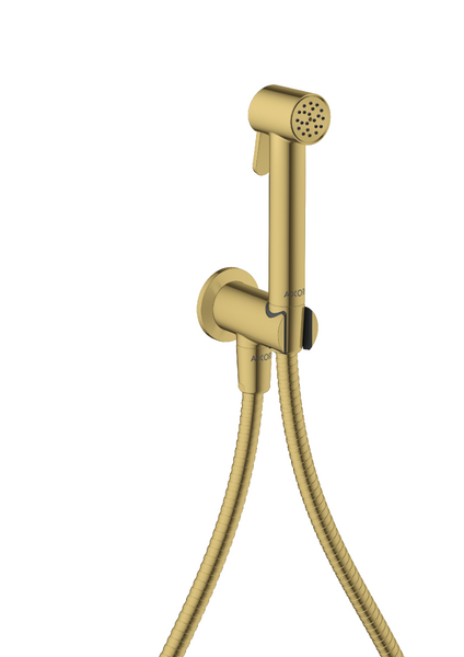 Гігієнічний душ Hansgrohe Axor 1jet для холодної води зі шлангом та тримачем поліроване золото 29240990