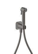 Гигиенический душ Hansgrohe Axor 1jet для холодной воды со шлангом и держателем матовый черный хром 29241340