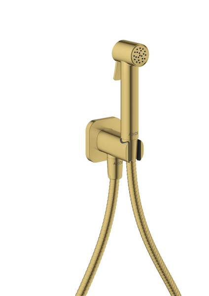Гигиенический душ Hansgrohe Axor 1jet для холодной воды со шлангом и держателем полированное золото 29241990