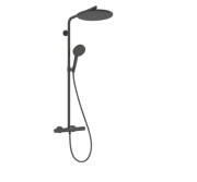 Душевая система Hansgrohe Raindance Alive S Puro Showerpipe 300 1jet EcoSmart+ с термостатом матовый черный хром 24594340