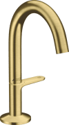 Смеситель для раковины Hansgrohe Axor One однорычажный с донным клапаном Push-Open матовая латунь 48010950