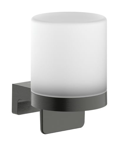 Диспенсер для жидкого мыла Hansgrohe AddStoris S 200 мл металл/стекло матовый черный хром 41765340