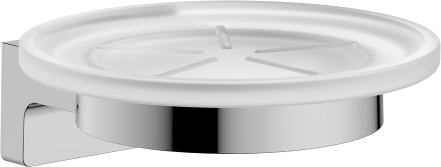 Мильниця для ванної Hansgrohe AddStoris S на тримачі метал/скло хром 41766000