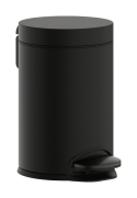 Ведро для мусора Hansgrohe AddStoris 3 л с педалью матовый черный хром 41775340