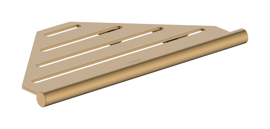 Полочка для ванной Hansgrohe AddStoris S угловая матовая бронза 41761140