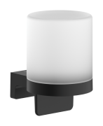 Диспенсер для жидкого мыла Hansgrohe AddStoris S 200 мл металл/стекло матовый черный 41765670