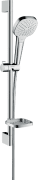 Ручной душ на штанге Hansgrohe Croma Select E 110 Vario EcoSmart 3-режимный хром 28157400