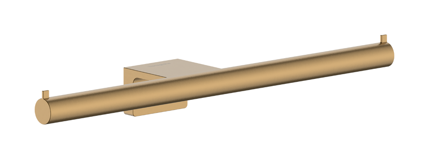 Держатель для туалетной бумаги Hansgrohe AddStoris S двойной металл матовая бронза 41768140