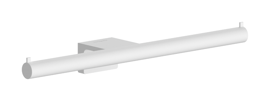 Держатель для туалетной бумаги Hansgrohe AddStoris S двойной металл матовый белый 41768700