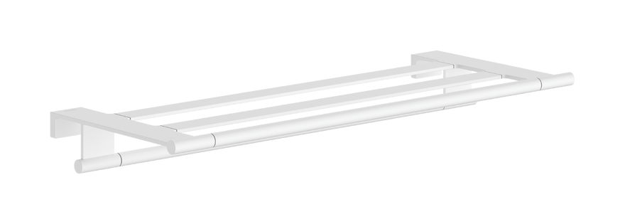 Держатель для полотенец Hansgrohe AddStoris S с полкой металл матовый белый 41781700