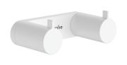 Крючок для ванной Hansgrohe AddStoris S двойной металл матовый белый 41785700