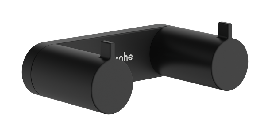 Крючок для ванной Hansgrohe AddStoris S двойной металл матовый черный 41785670