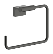 Тримач-кільце для рушників Hansgrohe AddStoris S метал матовий чорний хром 41784340