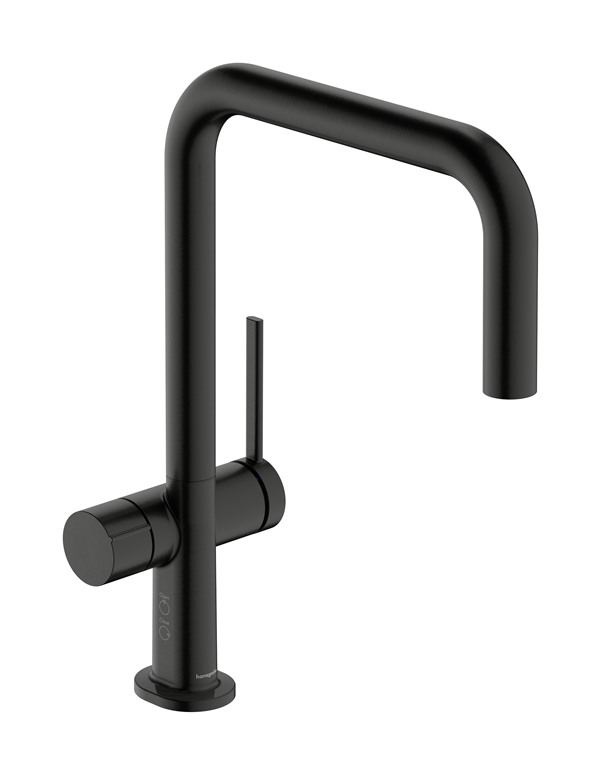 Смеситель для кухни Hansgrohe Talis M54 1jet однорычажный с запорным вентилем матовый черный хром 72807340