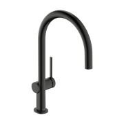 Змішувач для кухні Hansgrohe Talis M54 EcoSmart одноважільний матовий чорний хром 72843340