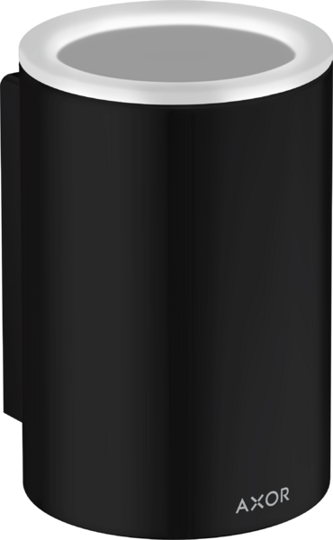 Склянка для зубних щіток Hansgrohe Axor Universal Circular скло/метал матовий чорний 42804670