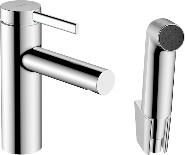Змішувач для раковини Hansgrohe Zesis S з гігієнічним душем хром 74210000