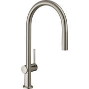 Смеситель для кухни Hansgrohe Talis M54 EcoSmart с выдвижной лейкой нержавеющая сталь 72842800