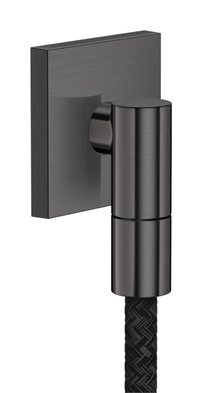 Шлангове підключення Hansgrohe Axor зі зворотним клапаном матовий чорний хром 36738340