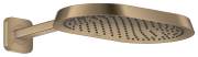 Верхній душ Hansgrohe Axor ShowerSphere 1jet EcoSmart 370х220 мм з кронштейном матова бронза 39749140
