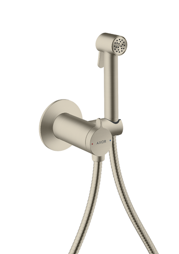 Гігієнічний душ Hansgrohe Axor 1jet для змішаної води зі шлангом та тримачем матовий нікель 29242820