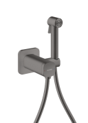 Гигиенический душ Hansgrohe Axor 1jet для смешанной воды со шлангом и держателем матовый черный хром 29243340