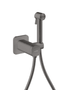 Гигиенический душ Hansgrohe Axor 1jet для смешанной воды со шлангом и держателем матовый черный хром 29243340