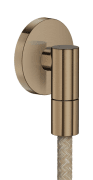 Шланговое подсоединение Hansgrohe Axor с обратным клапаном матовая бронза 36737140