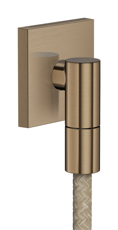 Шланговое подсоединение Hansgrohe Axor с обратным клапаном матовая бронза 36738140