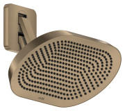 Верхний душ Hansgrohe Axor ShowerSphere 2jet EcoSmart 370х220 мм с кронштейном матовая бронза 39746140