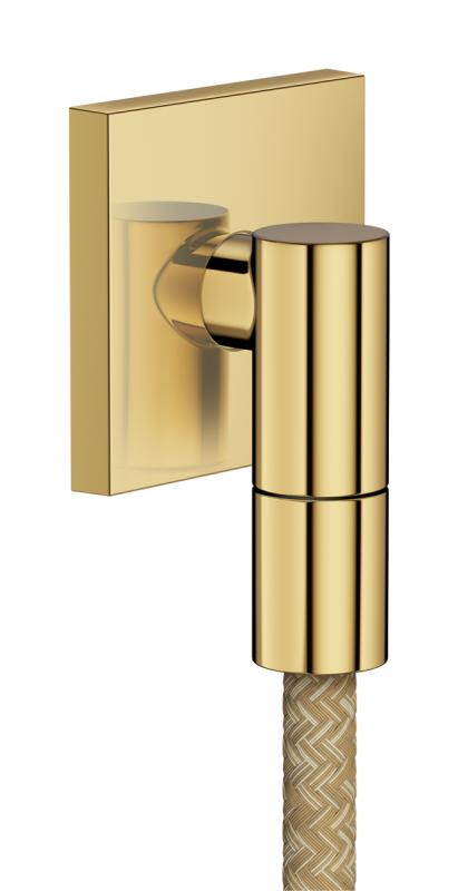 Шланговое подсоединение Hansgrohe Axor с обратным клапаном полированное золото 36738990