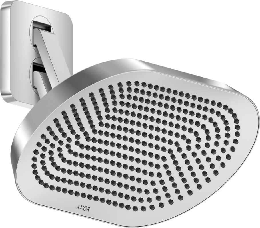 Верхній душ Hansgrohe Axor ShowerSphere 2jet 370х220 мм з кронштейном хром 39745000