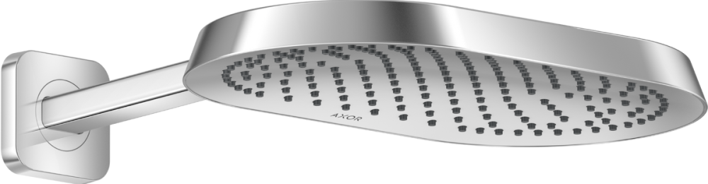 Верхний душ Hansgrohe Axor ShowerSphere 1jet EcoSmart 370х220 мм с кронштейном хром 39749000