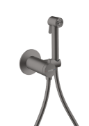 Гигиенический душ Hansgrohe Axor 1jet для смешанной воды со шлангом и держателем матовый черный хром 29242340