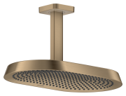 Верхний душ Hansgrohe Axor ShowerSphere 370х220 мм 2 режима EcoSmart с потолочным подсоединением матовая бронза 39758140