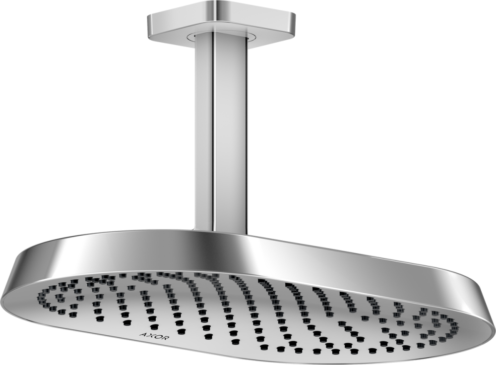 Верхній душ Hansgrohe Axor ShowerSphere 370х220 мм 1 режим EcoSmart із стельовим під'єднанням хром 39761000