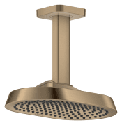 Верхний душ Hansgrohe Axor ShowerSphere 250х160 мм 1 режим с потолочным подсоединением матовая бронза 39763140