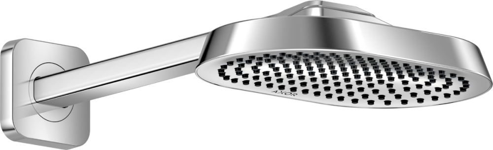 Верхний душ Hansgrohe Axor ShowerSphere 1jet EcoSmart 250х160 мм с кронштейном хром 39755000