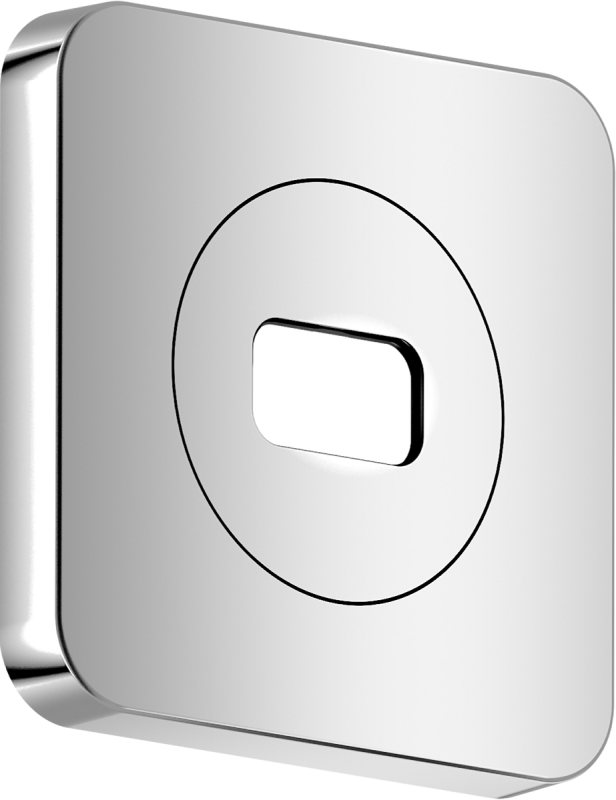 Декоративная накладка для верхнего душа Hansgrohe Axor ShowerSphere 120х120 мм металл хром 39769000