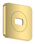 Декоративна накладка для верхнього душу Hansgrohe Axor ShowerSphere 120х120 мм метал поліроване золото 39769990