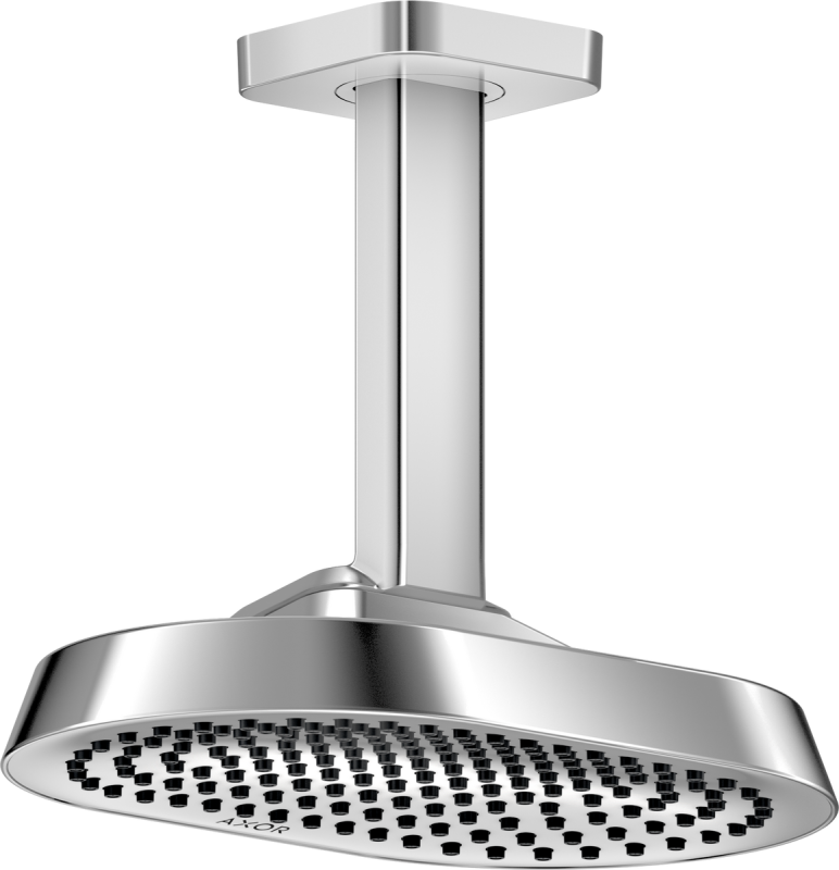 Верхній душ Hansgrohe Axor ShowerSphere 250х160 мм 1 режим EcoSmart+ зі стельовим під'єднанням хром 39771000