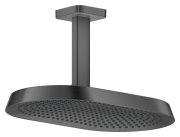 Верхній душ Hansgrohe Axor ShowerSphere 370х220 мм 2 режими зі стельовим під'єднанням матовий чорний хром 39757340