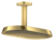 Верхний душ Hansgrohe Axor ShowerSphere 370х220 мм 2 режима с потолочным подсоединением полированное золото 39757990
