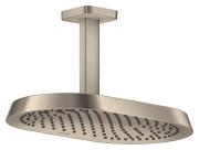 Верхний душ Hansgrohe Axor ShowerSphere 370х220 мм 1 режим с потолочным подсоединением матовый никель 39760820