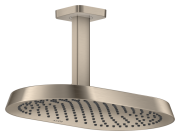 Верхний душ Hansgrohe Axor ShowerSphere 370х220 мм 1 режим с потолочным подсоединением матовый никель 39760820