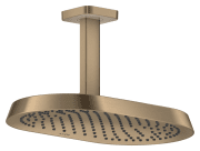 Верхний душ Hansgrohe Axor ShowerSphere 370х220 мм 1 режим EcoSmart с потолочным подсоединением матовая бронза 39761140