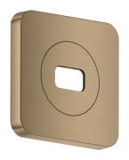 Декоративная накладка для верхнего душа Hansgrohe Axor ShowerSphere 120х120 мм металл матовая бронза 39769140